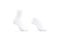 Blank white long and low cut socks on tiptoe mockup