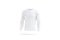 Blank white longsleeve t-shirt mockup, side view