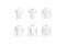 Blank white mens classic t-shirt, polo, sweatshirt, hoodie, bomber mockup