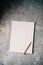 Blank white notepad