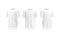 Blank white oversize t-shirt mockup, front and side view