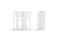 Blank white paper towel transparent pack mock up stand, isolated