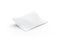 Blank white pillow mockup, isolated, side view