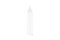 Blank white plastic tall bottle mock up, front view