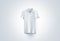 Blank white polo shirt mock up , front view