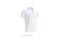 Blank white polo shirt mock up, side view