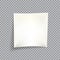 Blank white post it note