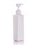 Blank white pump plastic bottle used for shampoo or soap. Studio