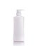 Blank white pump plastic bottle used for shampoo or soap. Studio