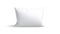 Blank white rectangular pillow mockup, looped rotation