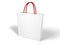 Blank white shopping bag