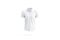 Blank white short sleeve button down shirt mockup, isolated