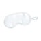 Blank white sleeping or blindfold mask mockup vector illustration isolated.