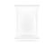 Blank white snack bag mock up isolated. Clear chips pack