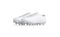 Blank white soccer boots pair with rubber cleats mockup, isolated