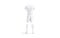 Blank white soccer uniform with t-shirt, short, socks, boots mockup