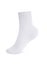 Blank white socks design mockup, isolated, clipping path. Pair sport crew cotton sock wear mock up. Long clear soft cloth stand