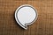 Blank White Speech Bubble Paper On Wooden Background