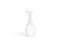 Blank white spray bottle mock up isolated, front view