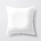 Blank white square pillow