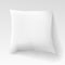 Blank white square pillow with shadow. Cushion vector illustration isolated on light background