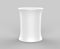 Blank white Stretch Fabric Pop Up Counter. 3d render illustration.
