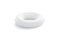 Blank white swim ring mockup isolated, side view, 3d rendering