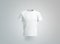 Blank white t-shirt mockup. isolated, front view