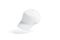 Blank white trucker hat mockup, side view