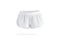 Blank white women shorts mockup, front view