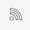 Blank wifi outline icon