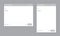 Blank window of E-mail window white template