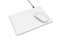 Blank Wireless Charging Mouse Pad with computer mouse for branding or design presentation. 3d render illustration.