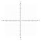 Blank x and y axis Cartesian coordinate plane with numbers with dotted line on white background vector