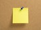 Blank yellow notepaper