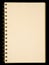 Blank yellow page notebook