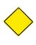 Blank Yellow Sign - Empty Yellow Symbol on white