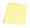 Blank Yellow To-Do List, Isolated Post-It Style Sticker Copy Space, Large Detailed Closeup, Gentle Shadow