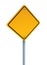 Blank Yellow Warning Sign