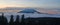 Blanket of Fog Below Mount Saint Helens at sunset