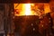 Blast furnace smelting liquid steel in steel mills