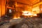 Blast furnace smelting liquid steel in steel mills