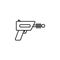 blaster, shotgun, space icon. Simple thin line, outline  of space, cosmos, universe icons for UI and UX, website or mobile