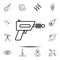 blaster, shotgun, space icon. Simple thin line, outline vector element of Space icons set for UI and UX, website or mobile