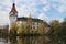 BlatnÃ¡ castle with moat, South Bohemian region