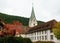 Blaubeuren abbey church in Germany in Autumn