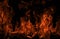 Blaze burning fire flame on art texture background.