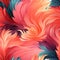 Blaze pattern with vibrant color gradients and feather elements (tiled)