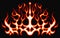 Blazing fire decals for the hood of the car. Hot Rod Racing Flames. Vinyl ready tribal flames. Vehicle and motorbike stickers, wit