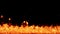 Blazing flame with fire effects with alpha channel Transparent background Use it to enhance any video presentation or animation